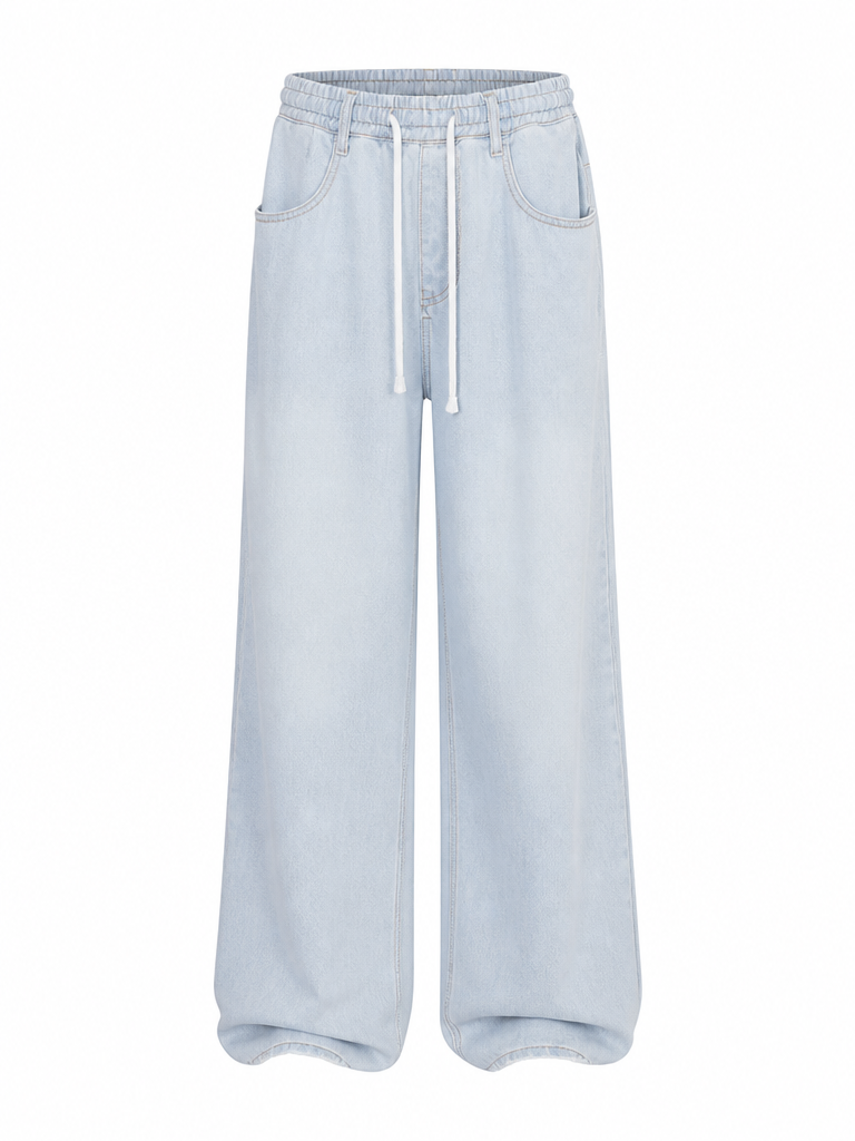 Confident Patchwork Wide Leg Pants-1